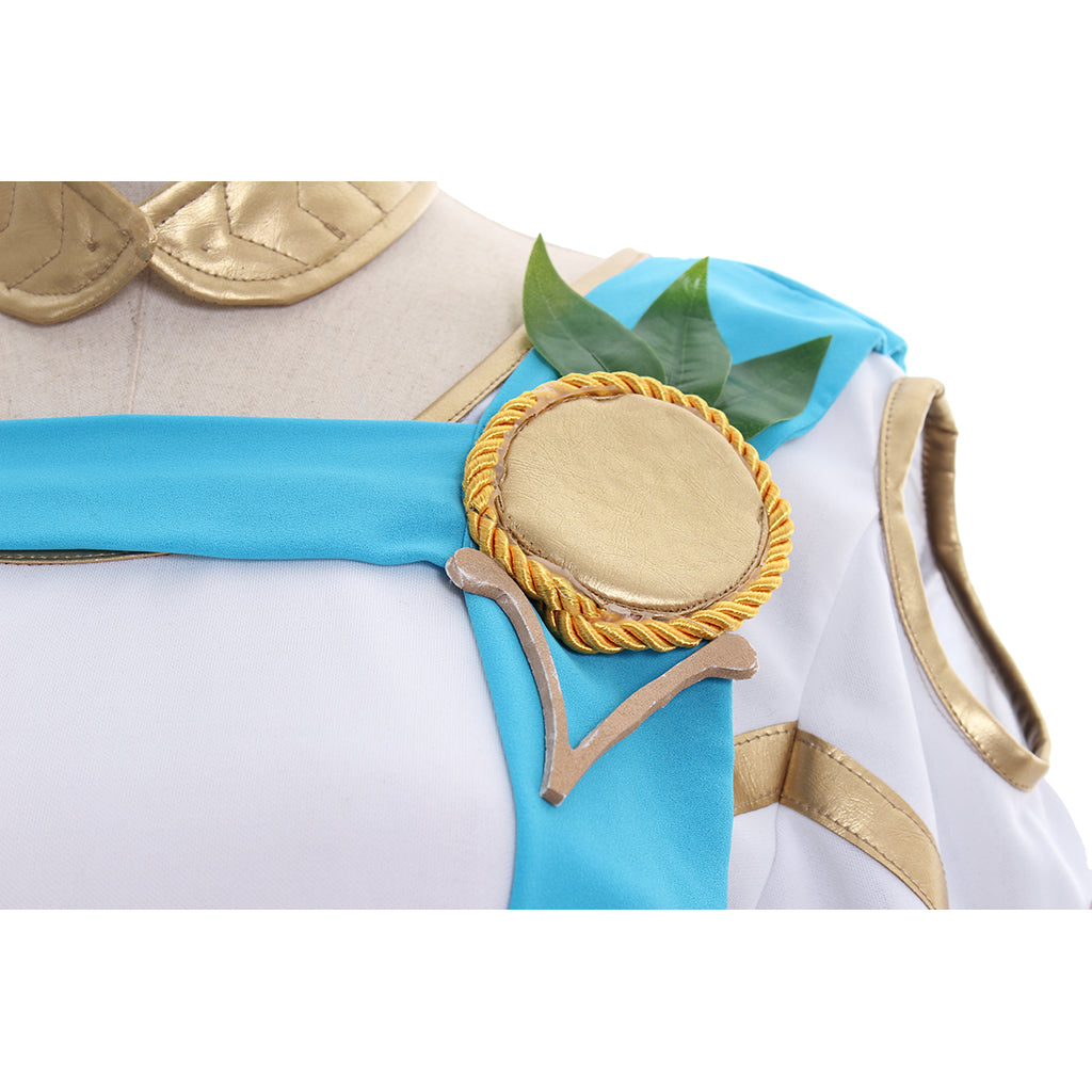 Overwatch Mercy Victory Cosplay Costume - Angela Ziegler Summer Games Skin Outfit Full Set | Astricos-Astricos
