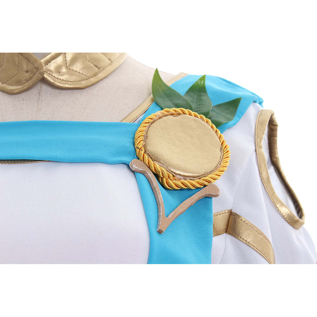 Overwatch Mercy Victory Cosplay Costume - Angela Ziegler Summer Games Skin Outfit Full Set | Astricos-Astricos