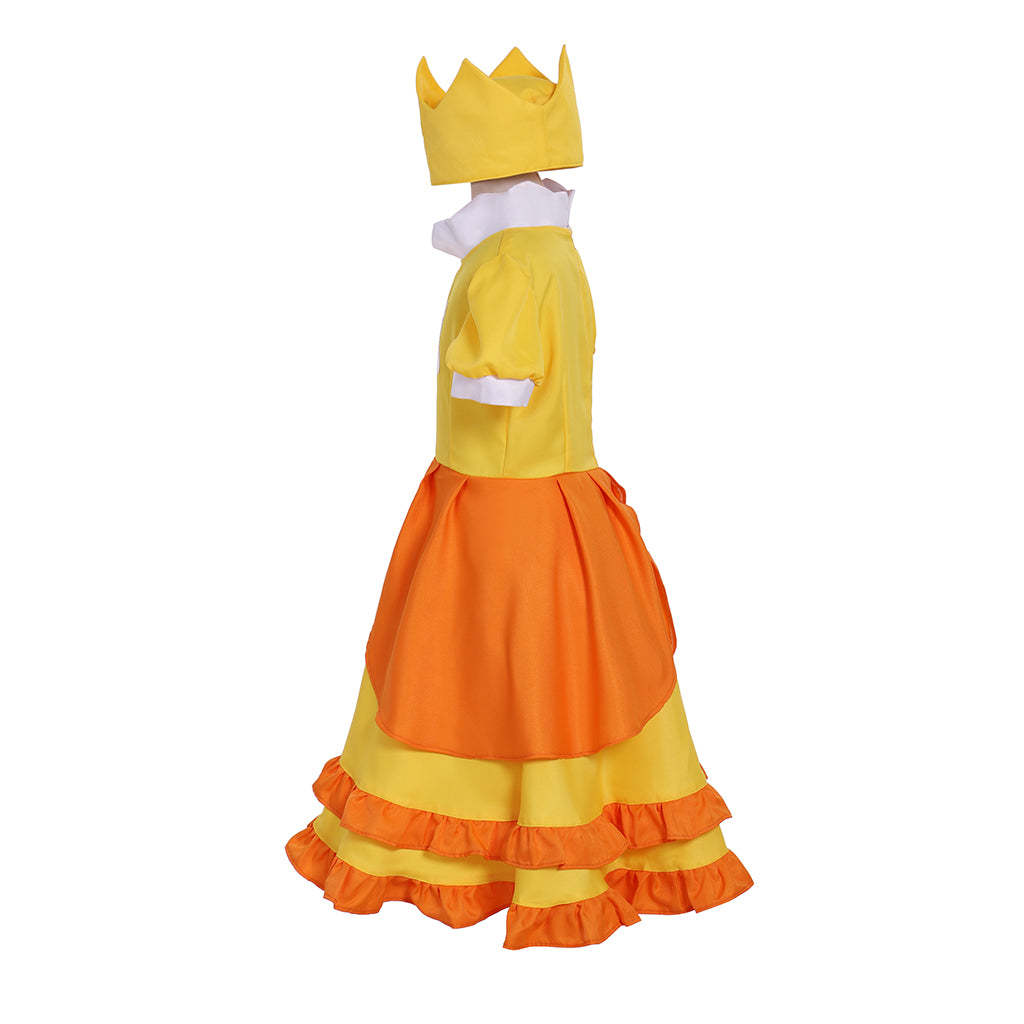 Princess Daisy Cosplay Costume for Girls - Cute Lolita Dress for Parties & Cosplay | Astricos-Astricos