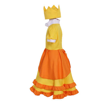 Princess Daisy Cosplay Costume for Girls - Cute Lolita Dress for Parties & Cosplay | Astricos-Astricos