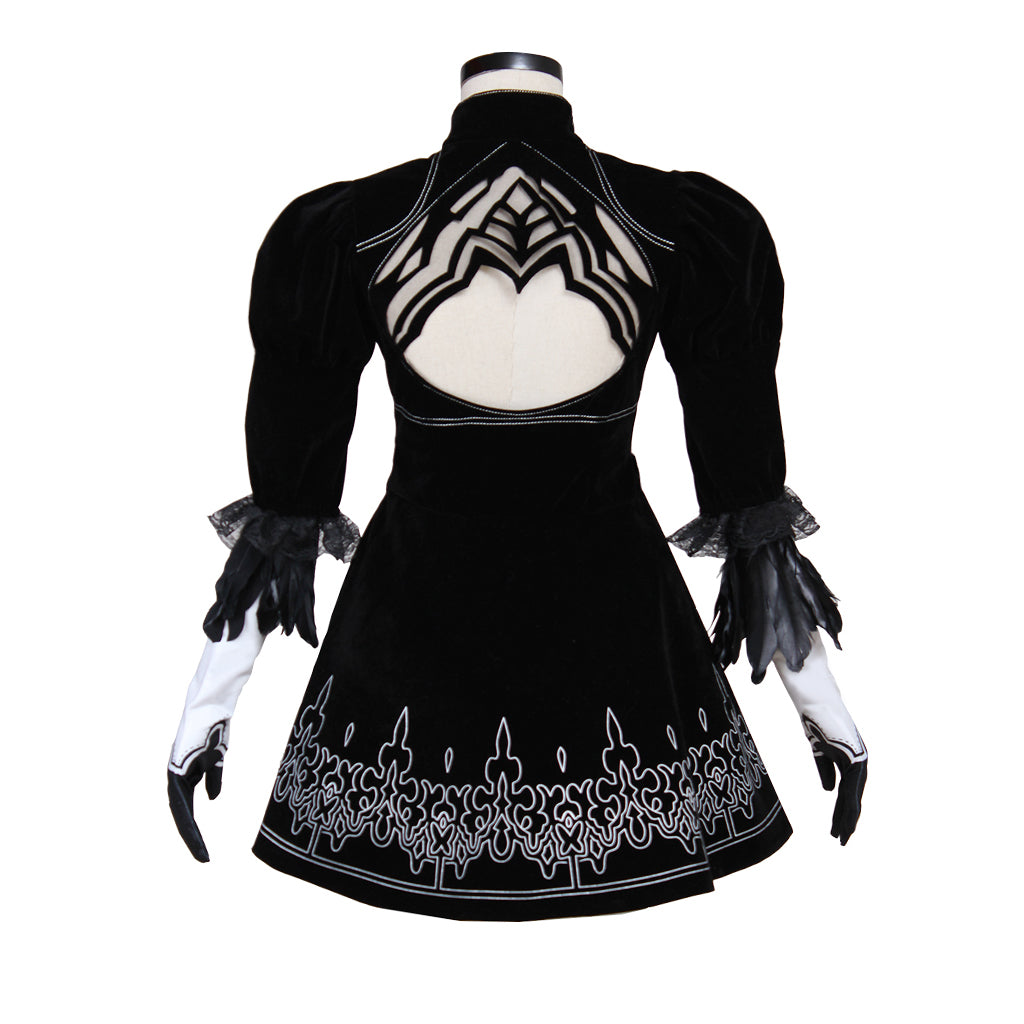 Nier Automata Yorha 2B Sexy Cosplay Costume | Premium Game Cosplay Outfit-Astricos