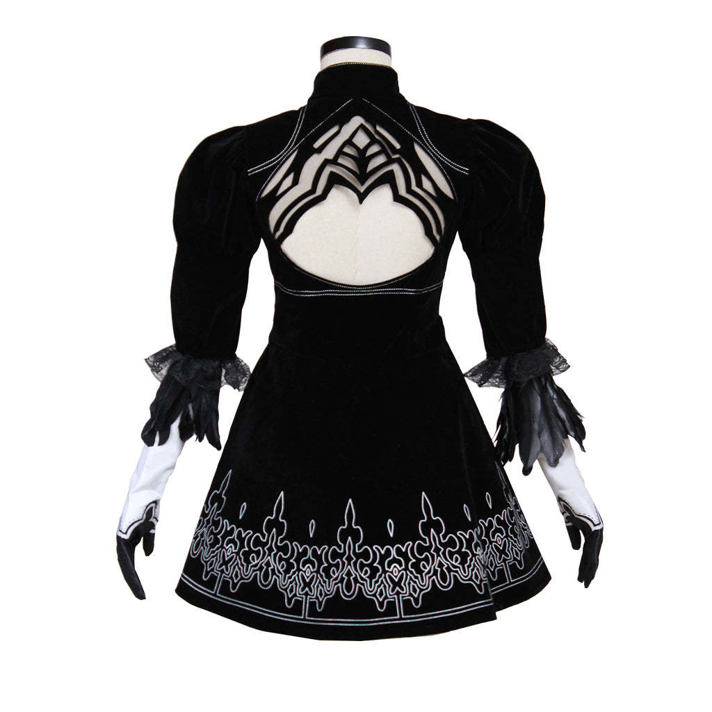 Nier Automata Yorha 2B Sexy Cosplay Costume | Premium Game Cosplay Outfit-Astricos