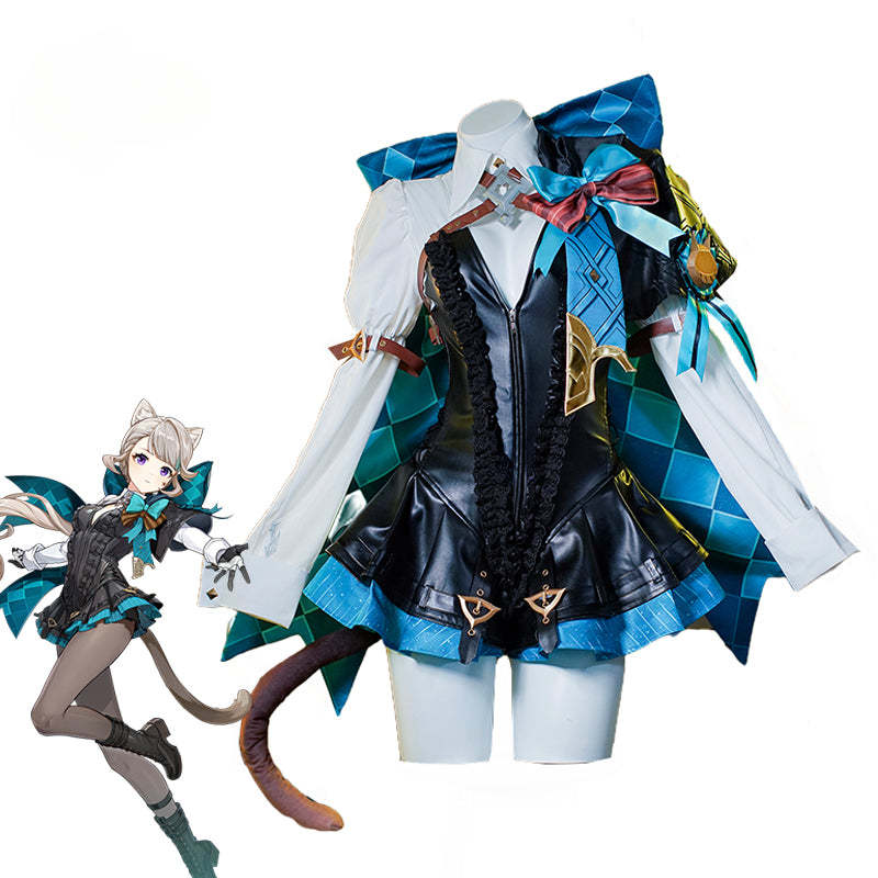 Lynette Cosplay Costume - Genshin Impact Twins Magician Uniform for Halloween & Women Cosplay-Astricos