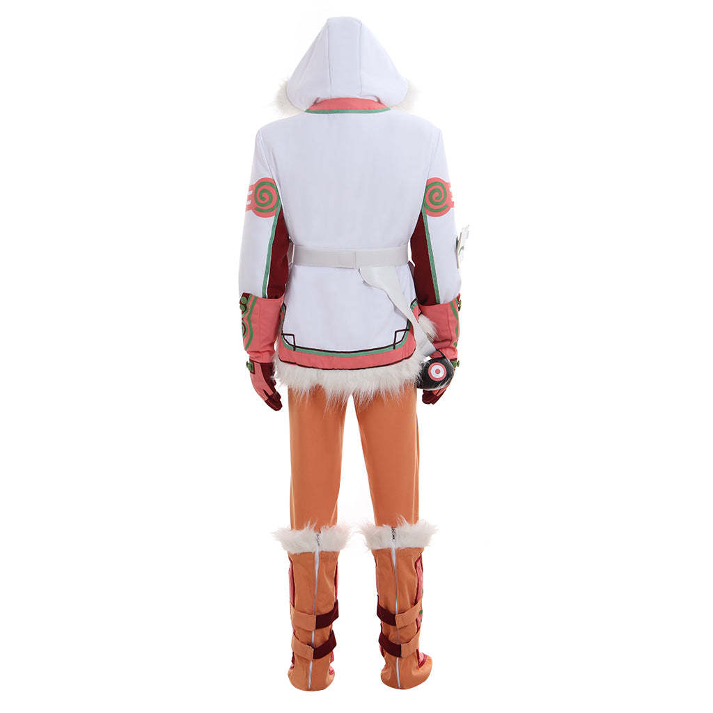 Mei Overwatch Cosplay Costume - Orange Skins Battle Uniform Suit for Fans-Astricos