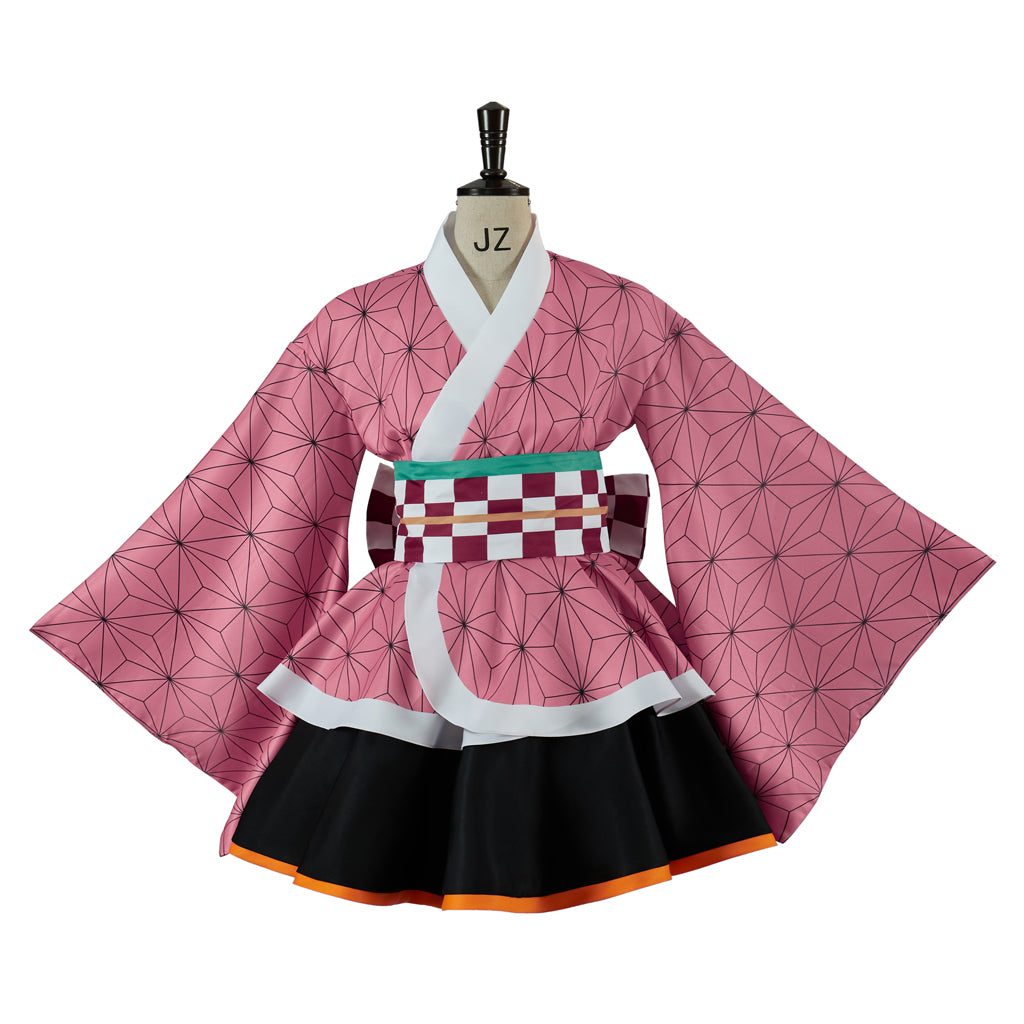 Authentic Demon Slayer Nezuko Kimono Cosplay Costume – Premium Anime Outfit-Astricos