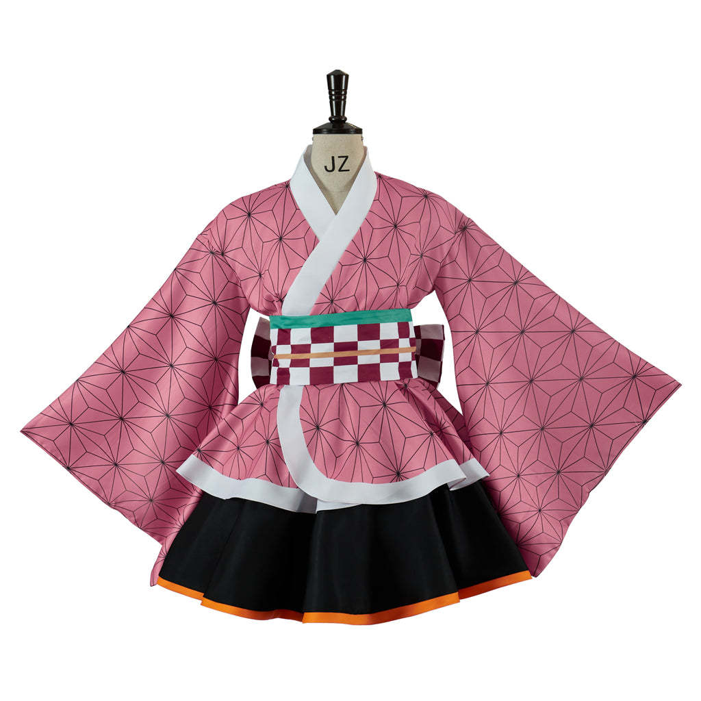 Authentic Demon Slayer Nezuko Kimono Cosplay Costume – Premium Anime Outfit-Astricos
