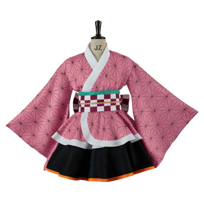 Authentic Demon Slayer Nezuko Kimono Cosplay Costume – Premium Anime Outfit-Astricos