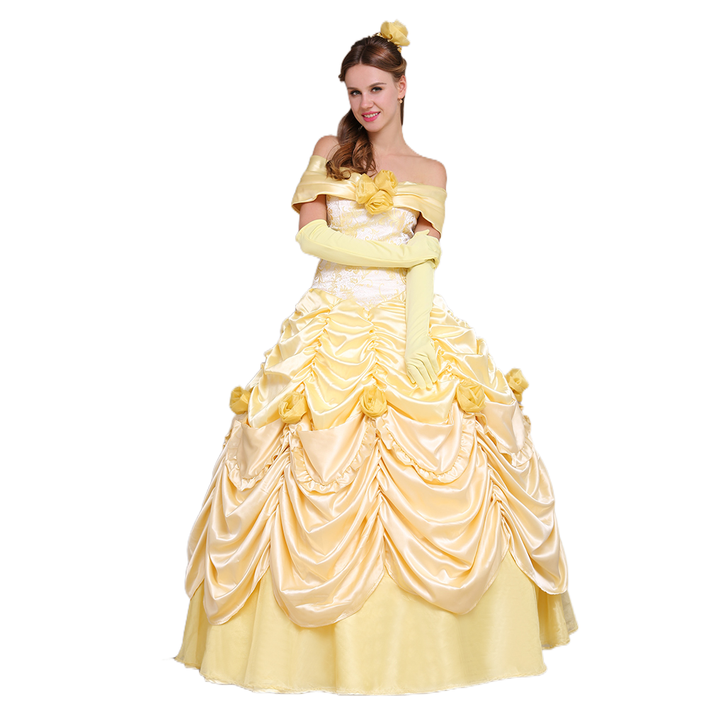 Beauty and the Beast Belle Cosplay Costume | Princess Dress for Halloween & Cosplay-Astricos