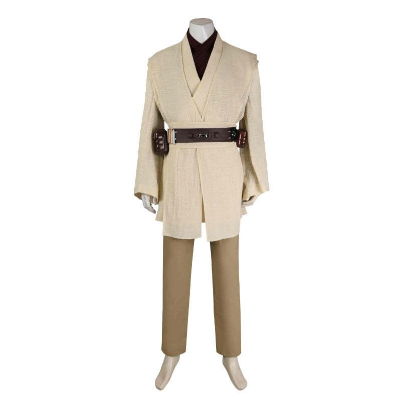 Obi-Wan Kenobi Cosplay Costume Robe Full Set - Perfect for Halloween & Star Wars Parties-Astricos