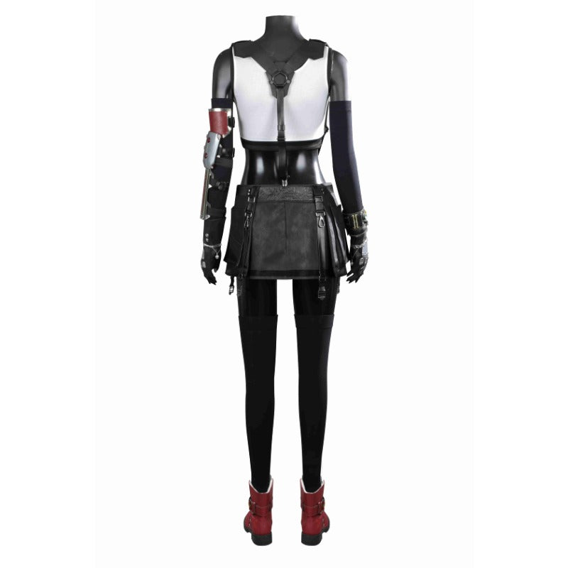 Tifa Lockhart Final Fantasy VII Cosplay Costume Set - Complete Outfit with Wigs, Shoes & Accessories-Astricos
