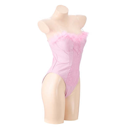 Legally Blonde Pink Bunny Jumpsuit Cosplay Costume – Iconic Elle Woods Outfit-Astricos