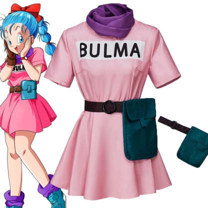 Dragon Ball Bulma Cosplay Costume - Perfect Halloween & Carnival Outfit-Astricos