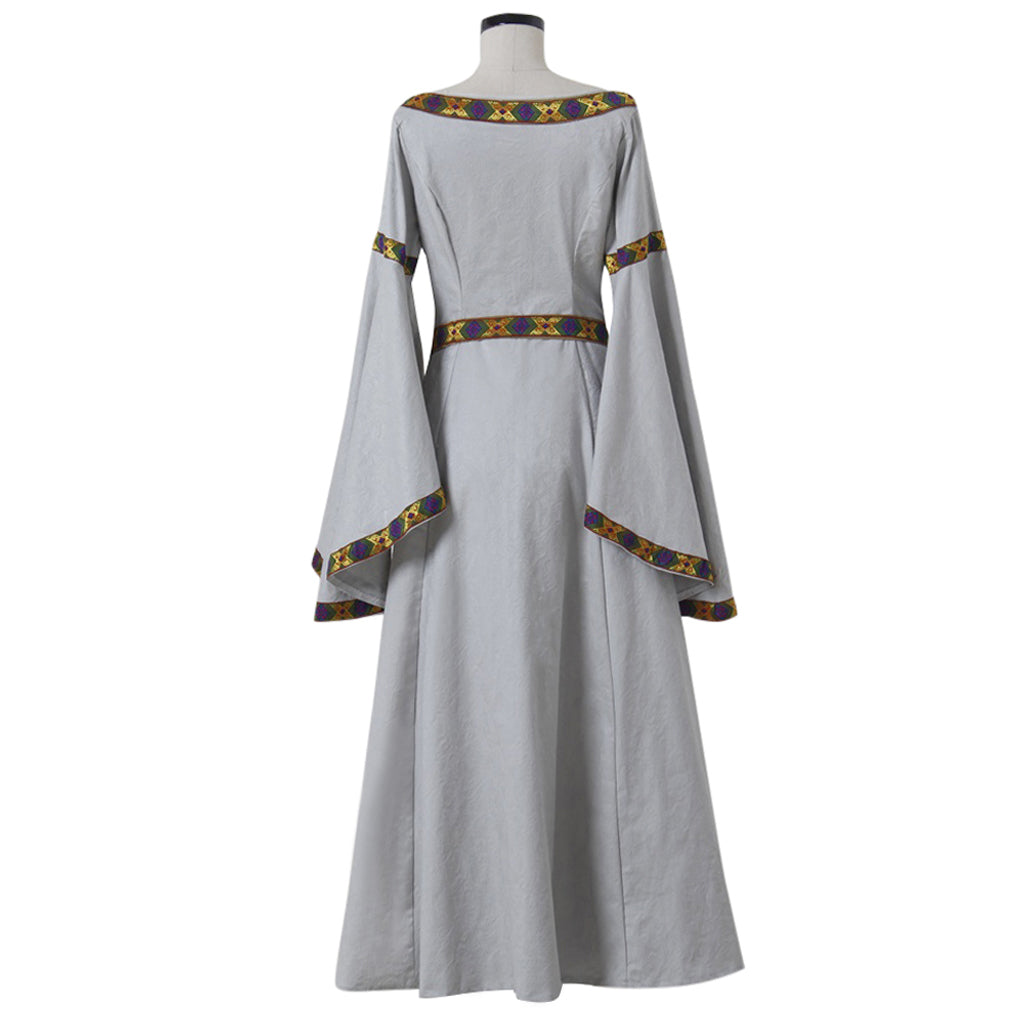 Medieval Royal White Princess Dress - Queen Elizabeth Inspired Cosplay Costume-Astricos