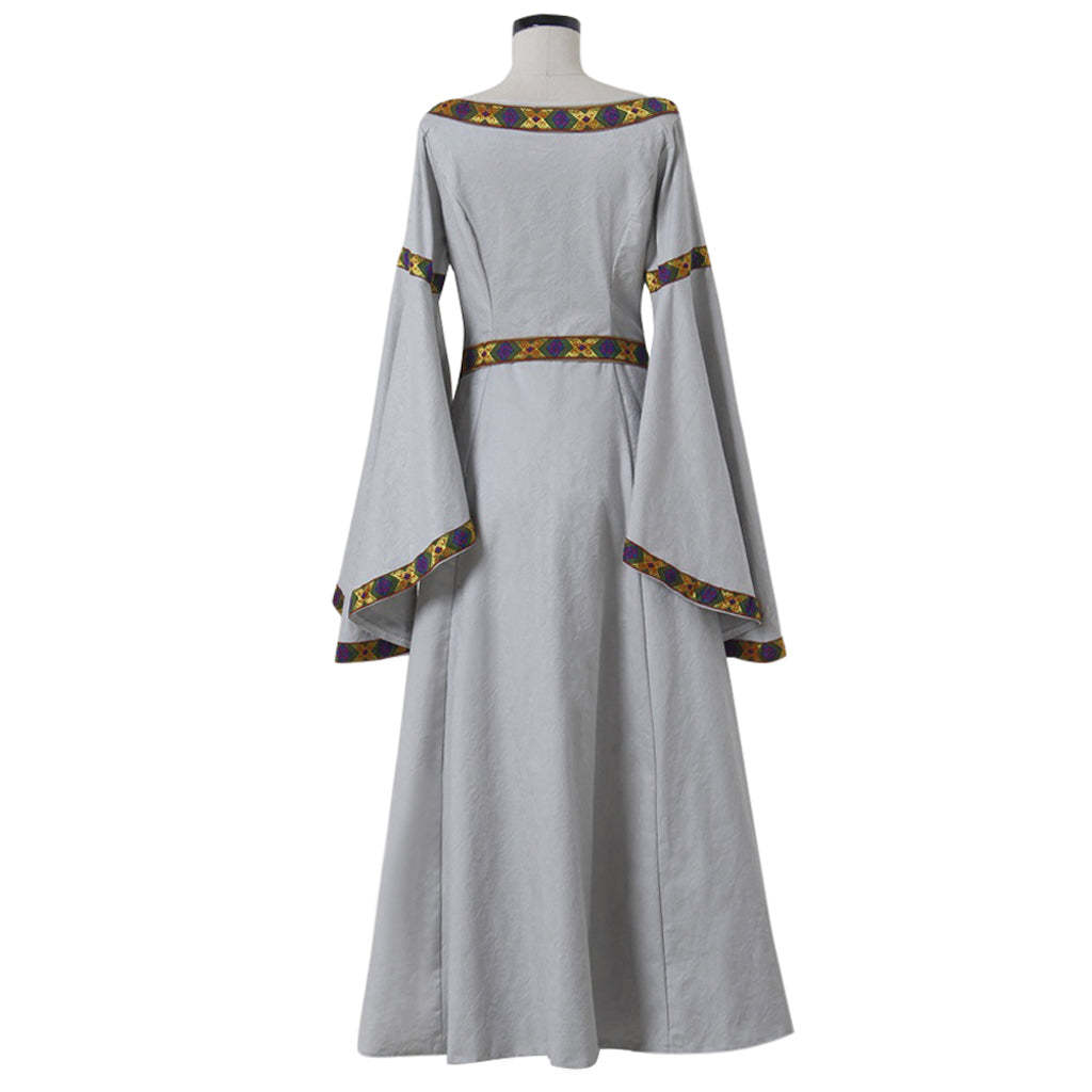 Medieval Royal White Princess Dress - Queen Elizabeth Inspired Cosplay Costume-Astricos