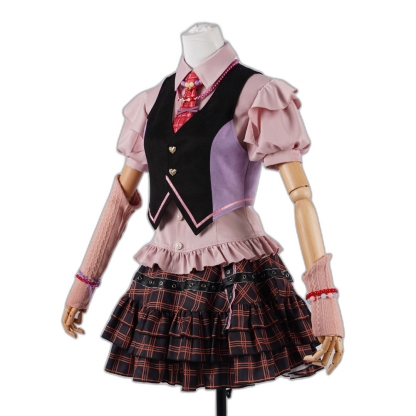 Infinitely Warm Cosplay Barbie Pink Heart Dress - Open World X Dress-Up Game Costume-Astricos