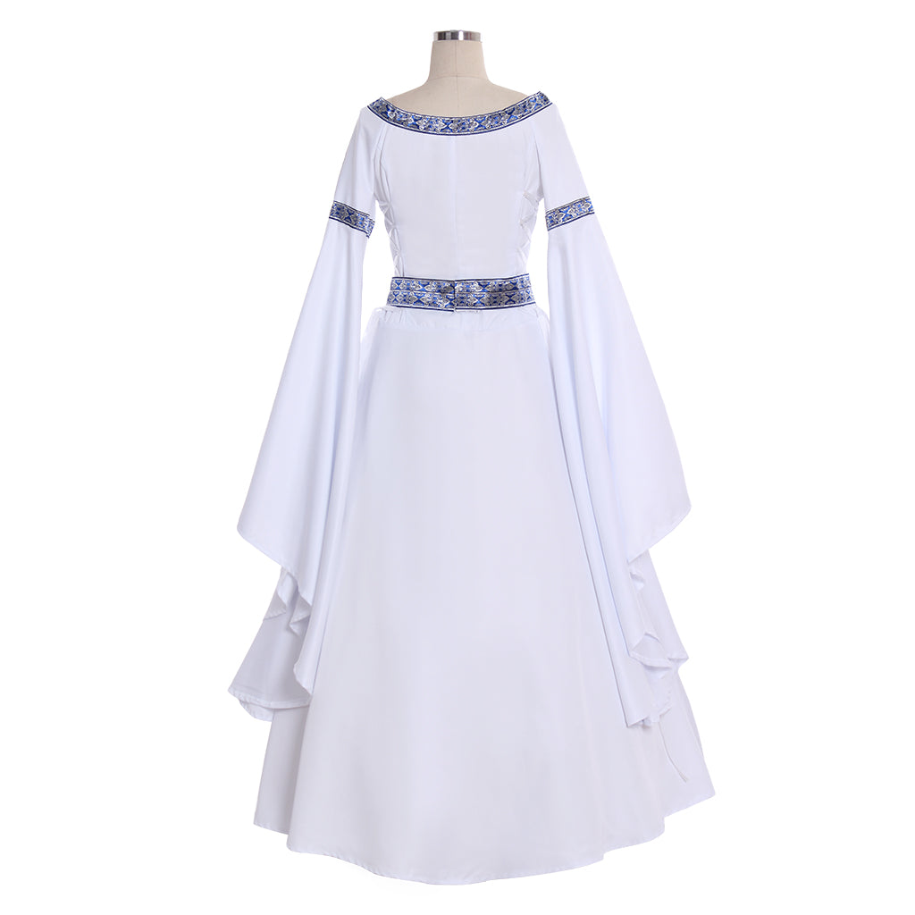 Medieval Royal Court Queen Princess Robe Dress - Elegant Tudor Tea Party Ball Gown-Astricos