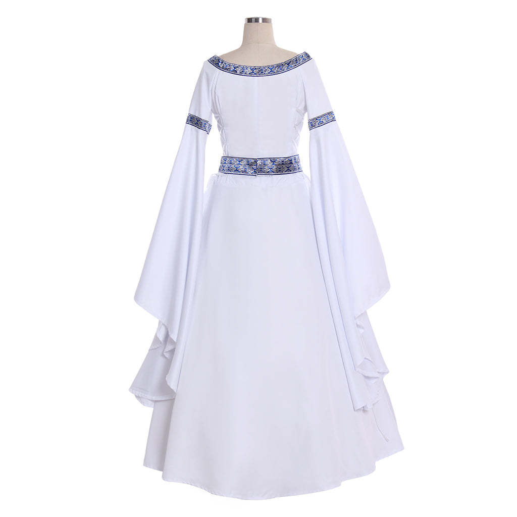 Medieval Royal Court Queen Princess Robe Dress - Elegant Tudor Tea Party Ball Gown-Astricos