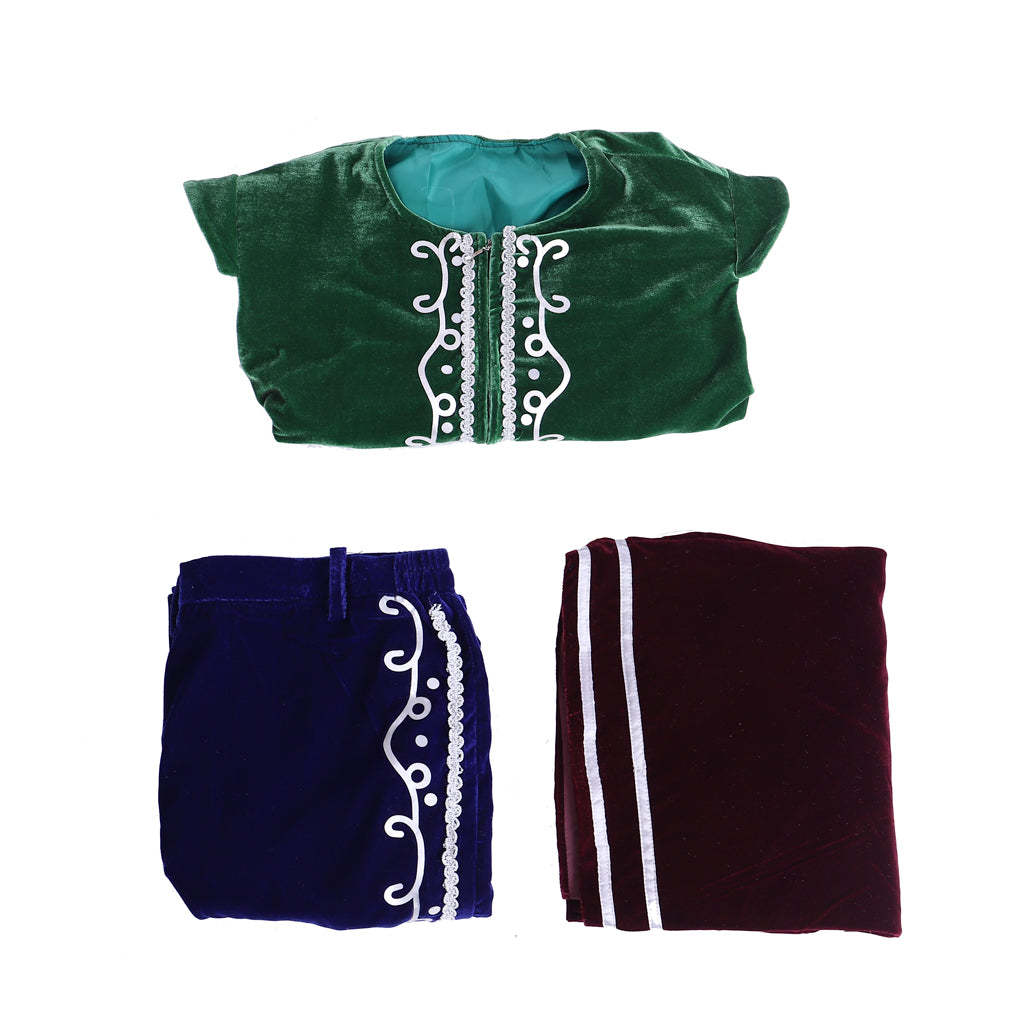 Medieval Tudor King Prince Costume - Velvet Long Sleeve Top, Pants & Cloak | Astricos-Astricos