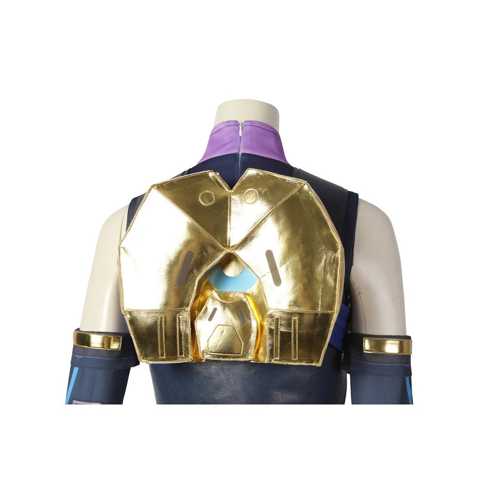 Valorant Neon Cosplay Costume – Blue Combat Uniform for Women | Full Set for Halloween & Party | Astricos-Astricos