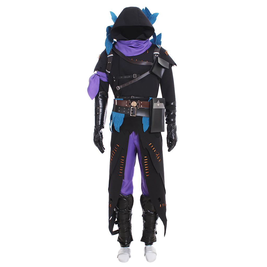 Raven Demon Cosplay Costume for Men - Full Set Hoodie Uniform | Game Series-Astricos