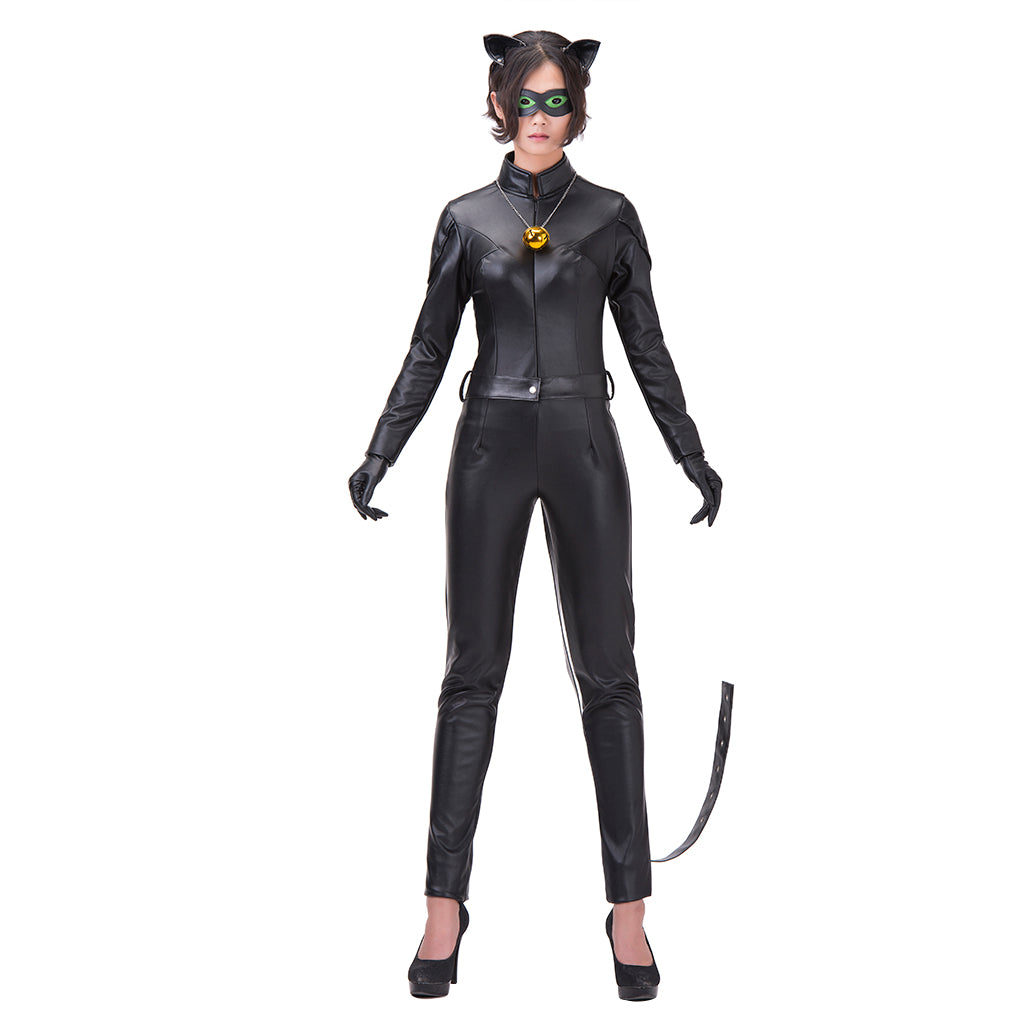 Authentic Miraculous Ladybug Cat Noir Black Jumpsuit Costume | Astricos-Astricos