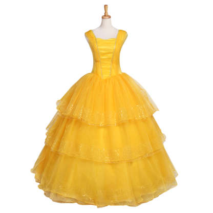 Beauty and the Beast Belle Cosplay Costume | Princess Dress for Halloween & Cosplay-Astricos