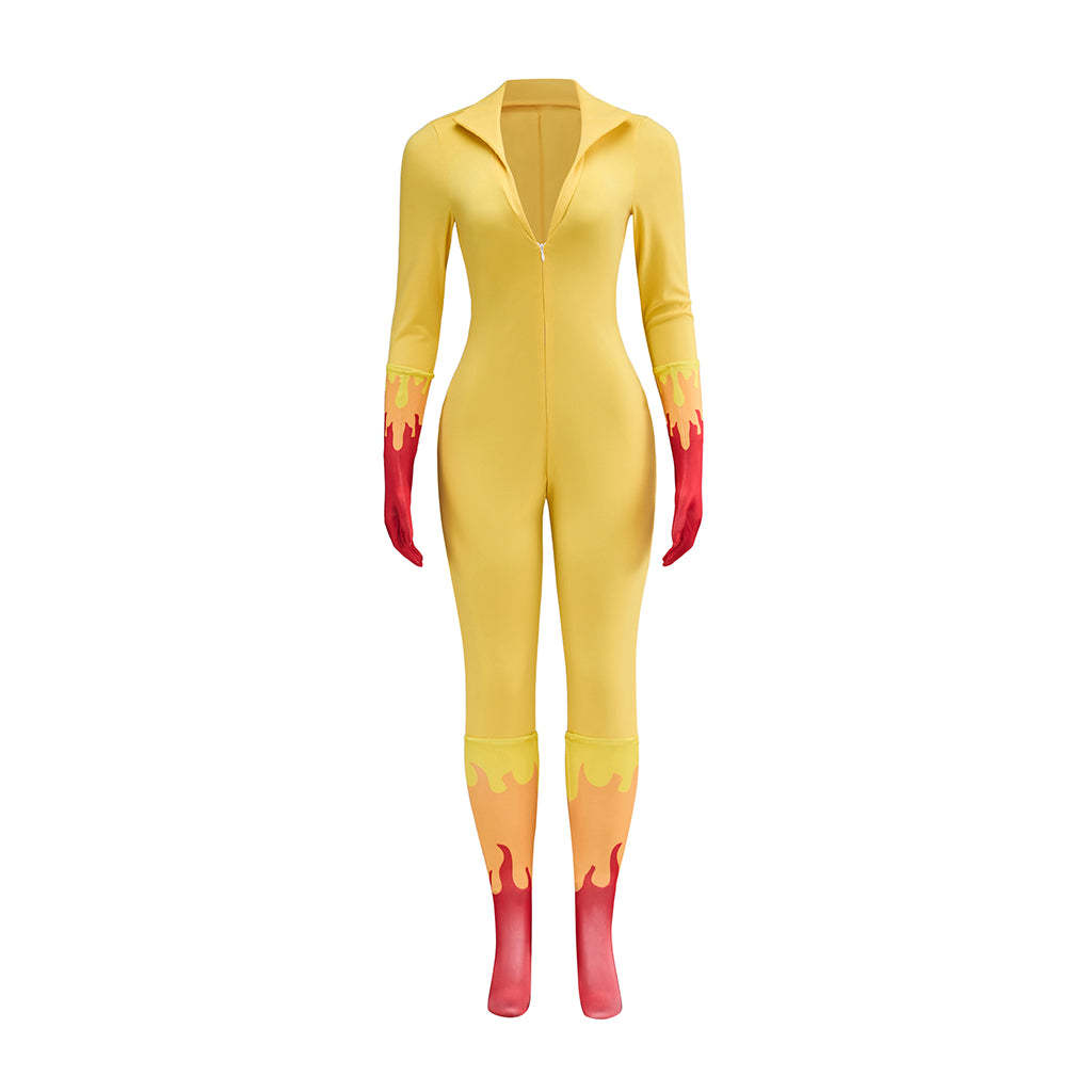 Firestar Cosplay Costume – Amazing Friends Angel Superhero Bodysuit | Astricos-Astricos
