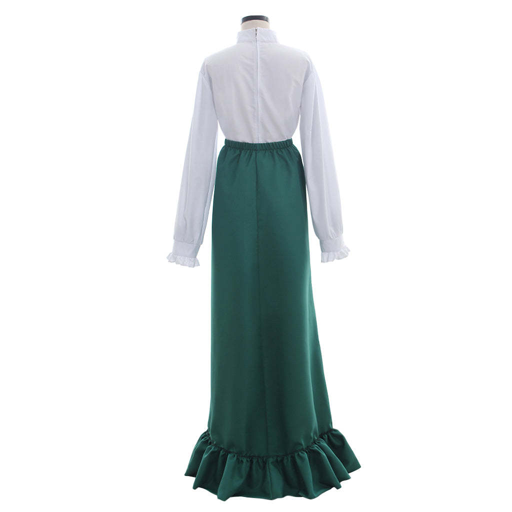 Vintage Medieval Victorian Red & Green Top Dress Hat - Cosplay Costume for Adults-Astricos