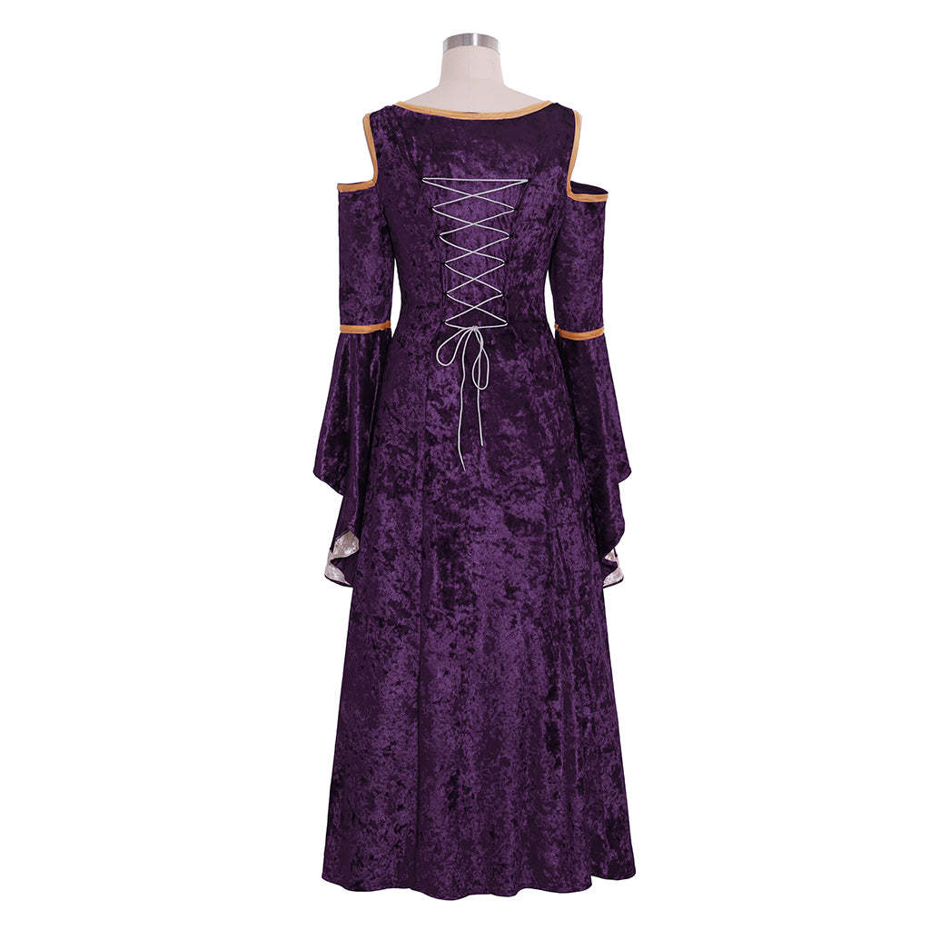 Medieval Halloween Costumes for Women - Elegant Cosplay Palace Noble Long Robes-Astricos