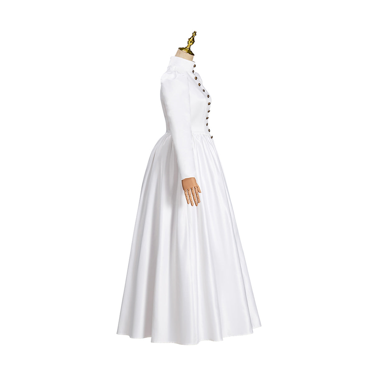 Victorian White Dress Cosplay Costume – Elegant Gothic Lolita Renaissance Outfit-Astricos
