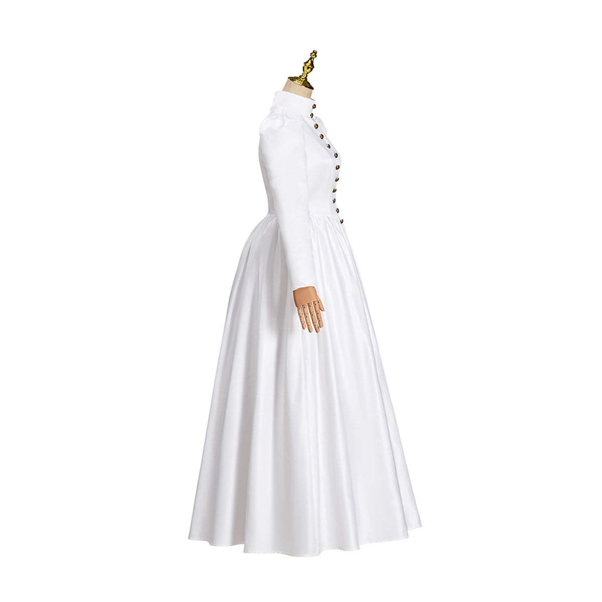 Victorian White Dress Cosplay Costume – Elegant Gothic Lolita Renaissance Outfit-Astricos