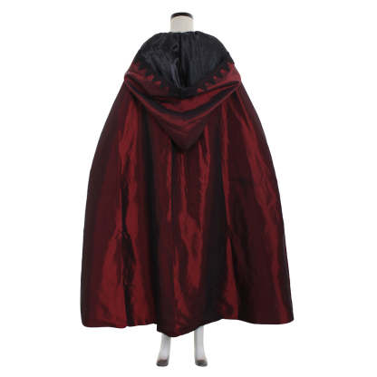 Victorian Red Velvet Cloak - Premium Halloween Cosplay Costume | Astricos-Astricos