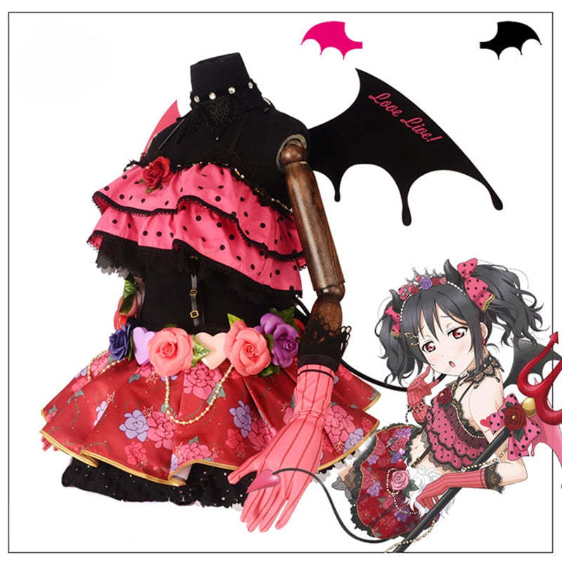 Little Devil Love Live Cosplay Costume - Kotori, Honka, Umi, Nico & More-Astricos