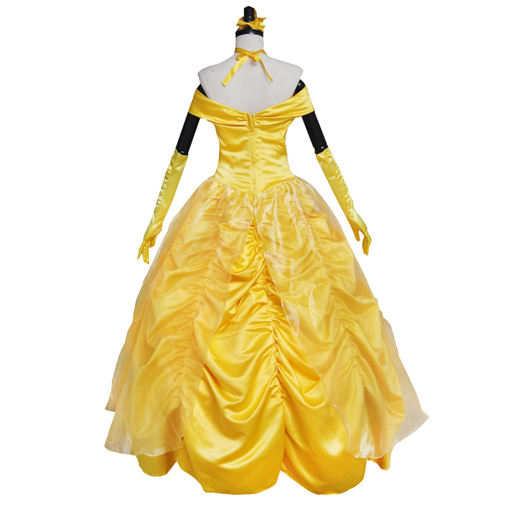 Beauty and the Beast Belle Cosplay Costume | Princess Dress for Halloween & Cosplay-Astricos