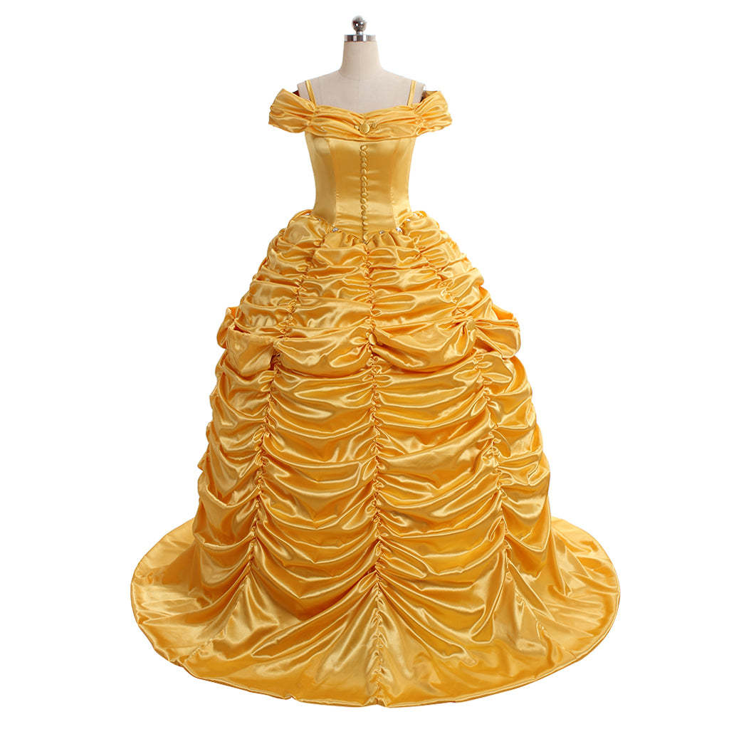 Beauty and the Beast Belle Cosplay Costume | Princess Dress for Halloween & Cosplay-Astricos