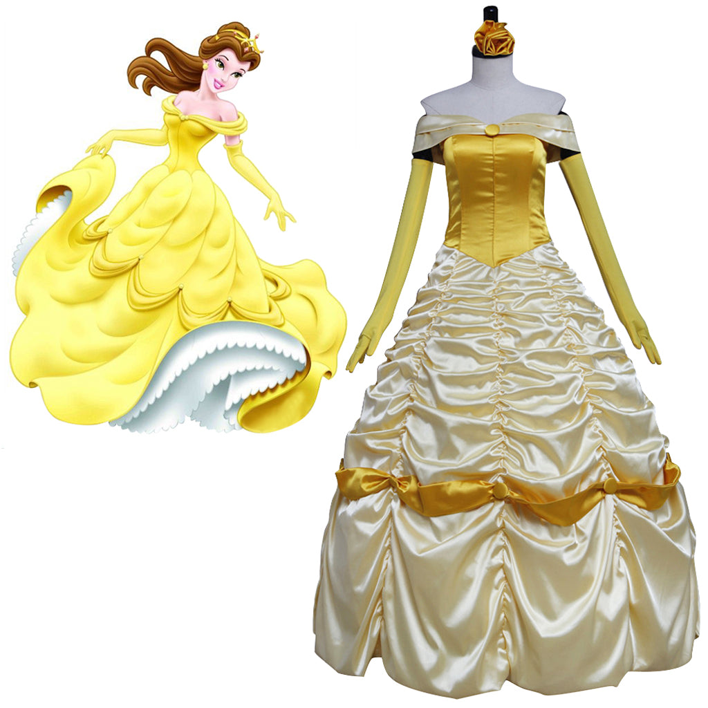 Beauty and the Beast Belle Cosplay Costume | Princess Dress for Halloween & Cosplay-Astricos