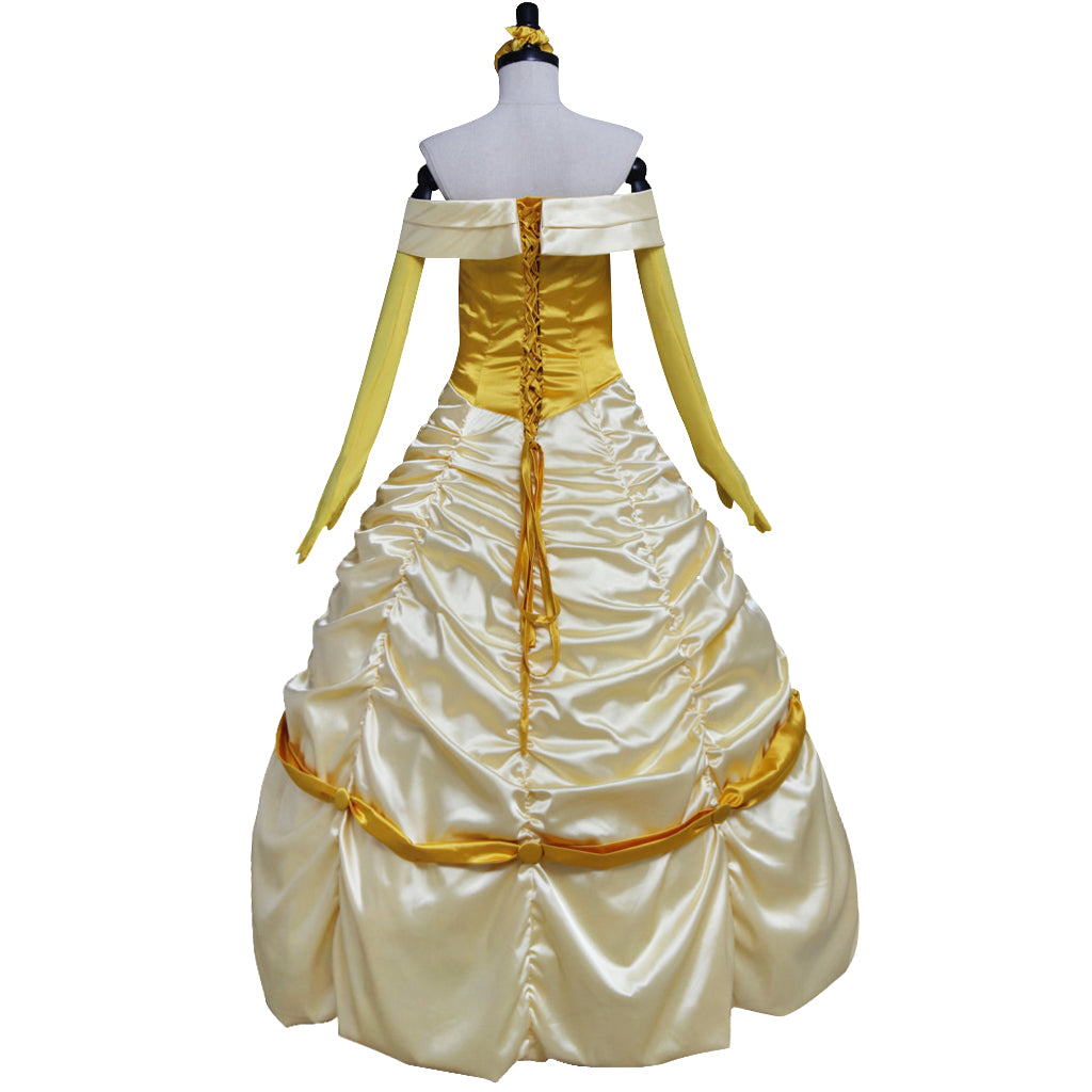 Beauty and the Beast Belle Cosplay Costume | Princess Dress for Halloween & Cosplay-Astricos