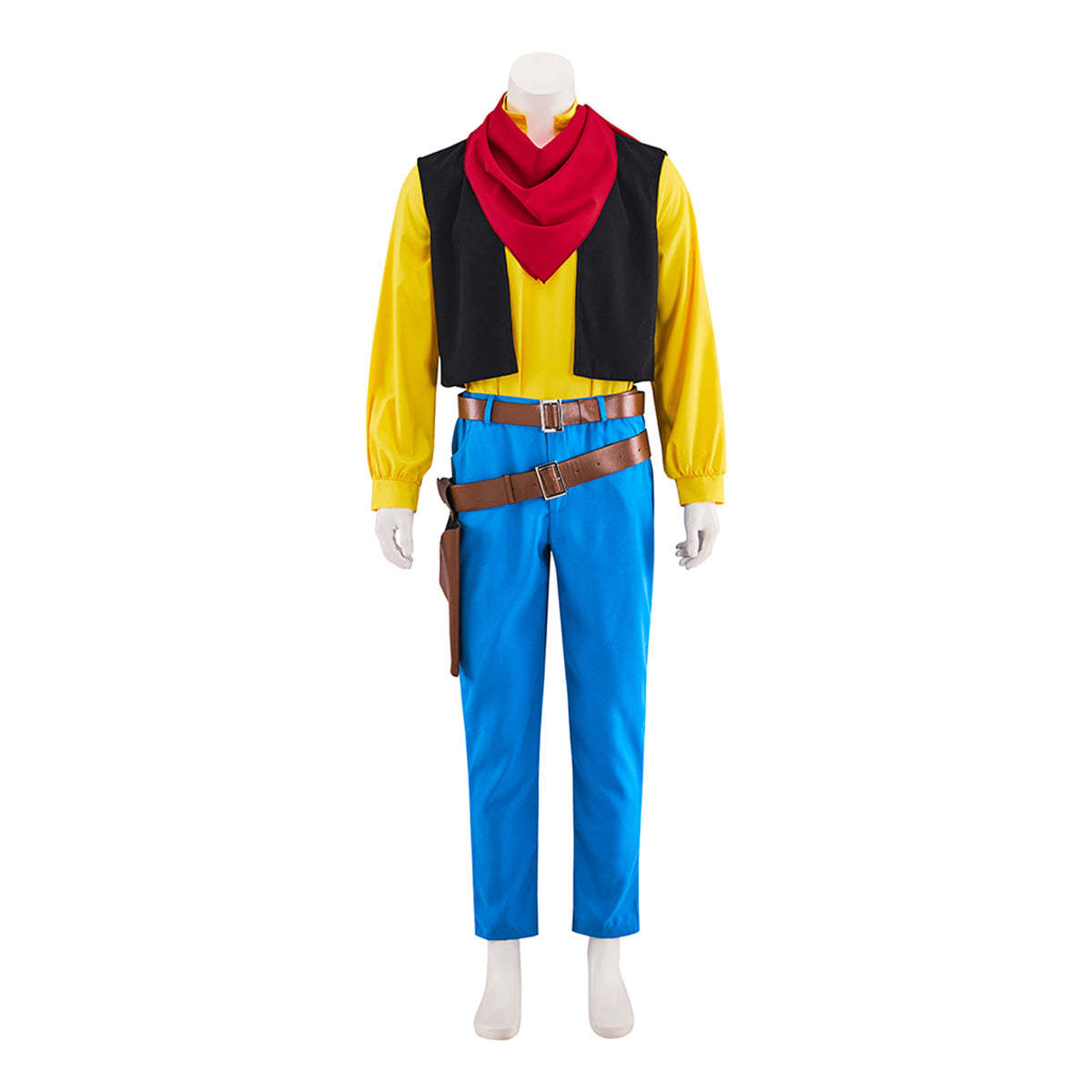 Lucky Luke Cowboy Cosplay Costume – Authentic Official Outfit for Fans & Collectors-Astricos