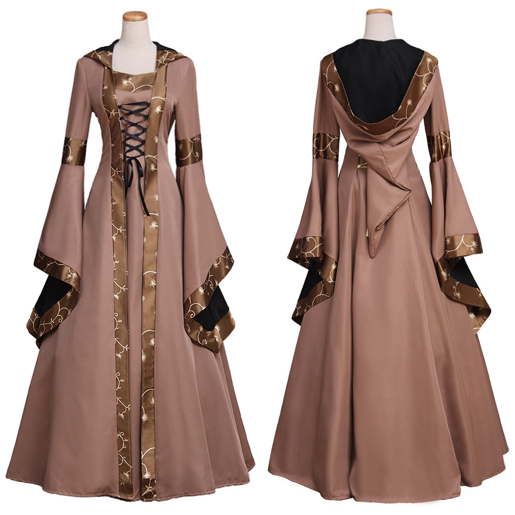 Medieval Retro Dress - Victorian Tudor Spanish Noble Costume for Halloween & Carnival-Astricos