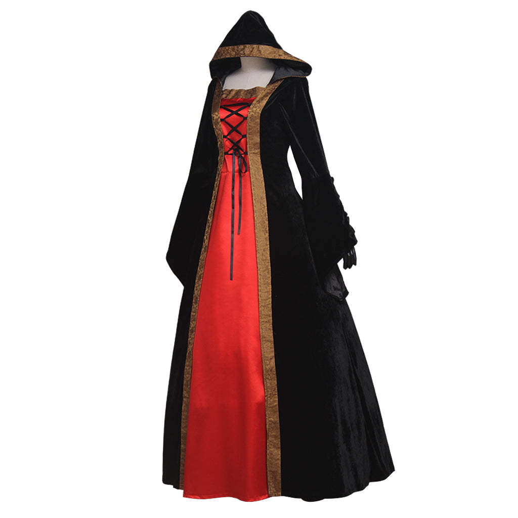 Medieval Punk Dress Cosplay Costume for Women | Halloween & Carnival Party | Astricos-Astricos