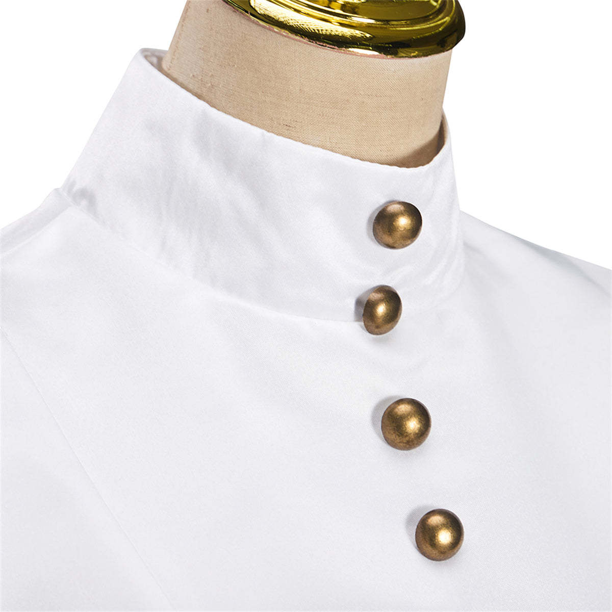 Victorian White Dress Cosplay Costume – Elegant Gothic Lolita Renaissance Outfit-Astricos