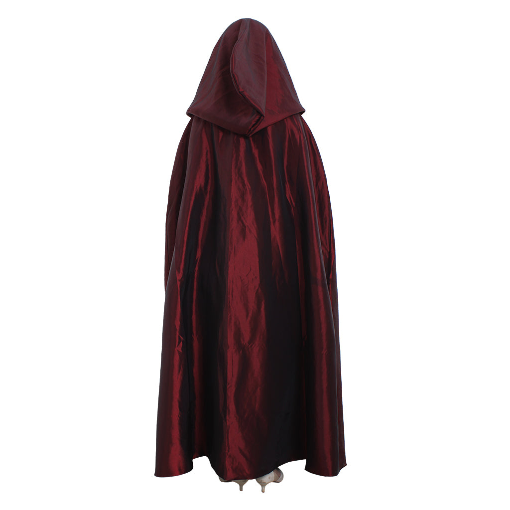 Victorian Red Velvet Cloak - Premium Halloween Cosplay Costume | Astricos-Astricos