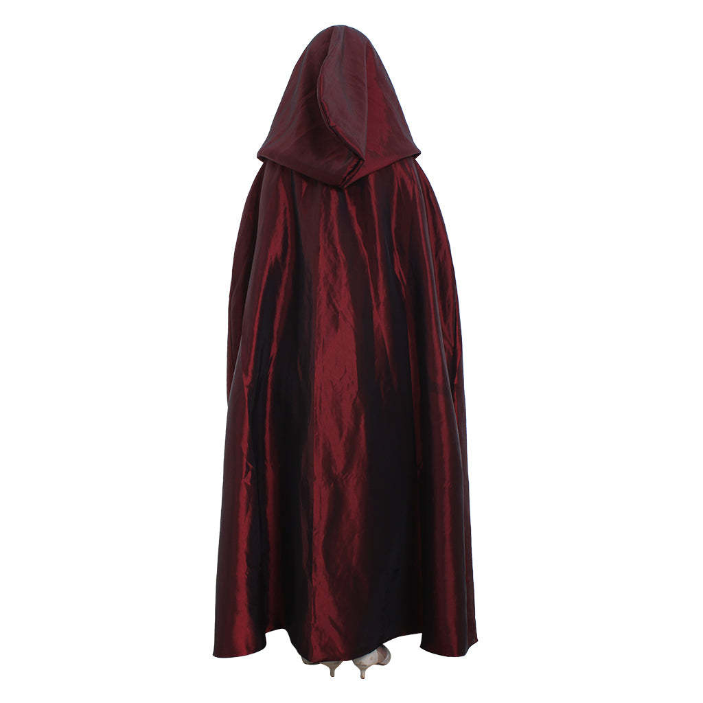 Victorian Red Velvet Cloak - Premium Halloween Cosplay Costume | Astricos-Astricos