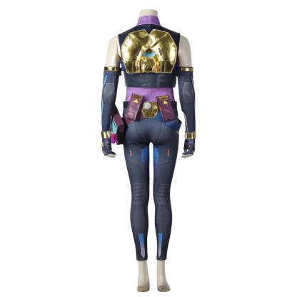 Valorant Neon Cosplay Costume – Blue Combat Uniform for Women | Full Set for Halloween & Party | Astricos-Astricos
