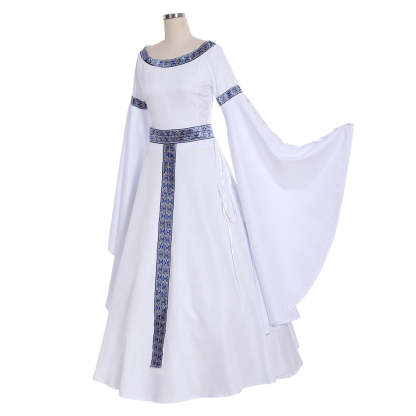 Medieval Royal Court Queen Princess Robe Dress - Elegant Tudor Tea Party Ball Gown-Astricos