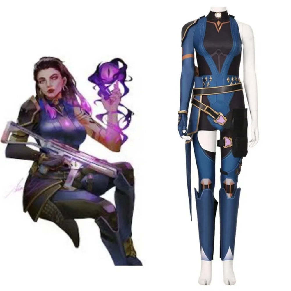 Valorant Reyna Cosplay Costume Jumpsuit Outfit - Perfect for Halloween & Carnival-Astricos