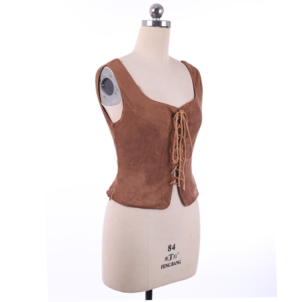 Medieval Lady Lace-Up Corset Vest – Custom Made Cosplay Costume | Astricos-Astricos