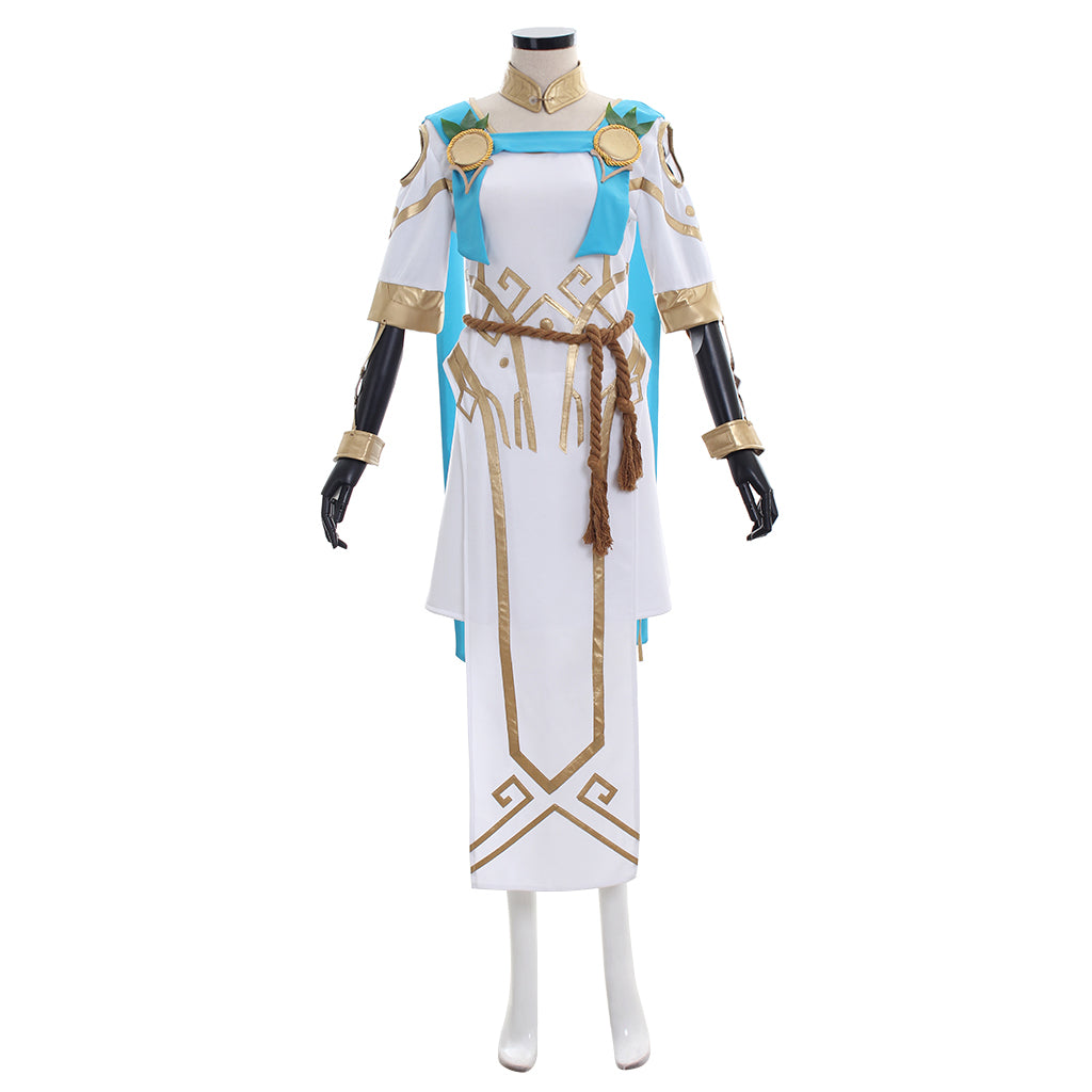Overwatch Mercy Victory Cosplay Costume - Angela Ziegler Summer Games Skin Outfit Full Set | Astricos-Astricos