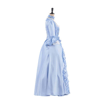 Elegant Rococo Light Blue Dress – Premium Cosplay Costume for Enthusiasts-Astricos