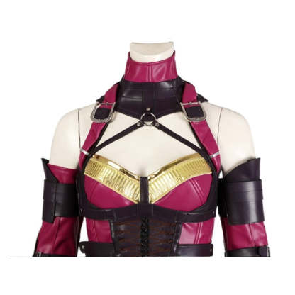 Sexy Mileena Cosplay Costume - Mortal Kombat Halloween Battle Outfit Full Set-Astricos
